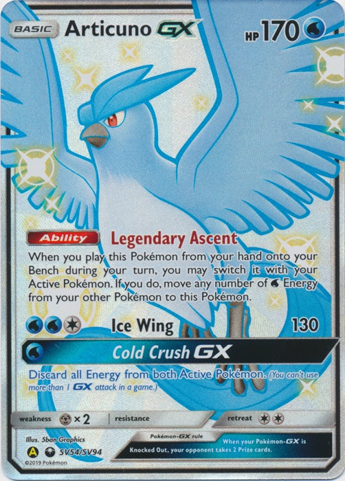 Articuno GX - SV54/SV94 - Shiny Ultra Rare available at 401 Games Canada