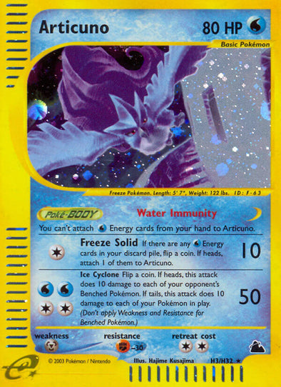 Articuno - H3/H32 - Holo available at 401 Games Canada