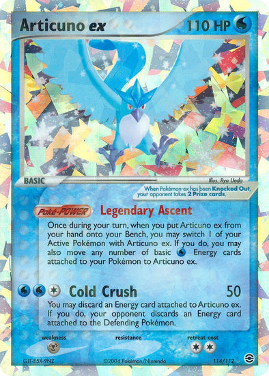 Articuno ex - 114/112 - Ultra Rare available at 401 Games Canada