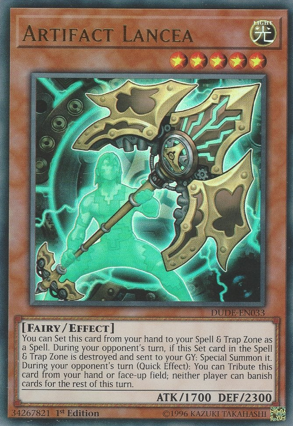Artifact Lancea - DUDE-EN033 - Ultra Rare - 1st Edition available at 401 Games Canada