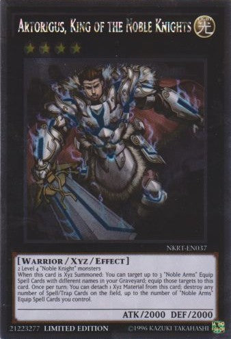 Artorigus, King of the Noble Knights - NKRT-EN037 - Platinum Rare - 1st Edition available at 401 Games Canada