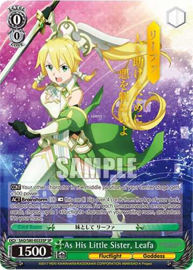 As His Little Sister, Leafa (SP) available at 401 Games Canada