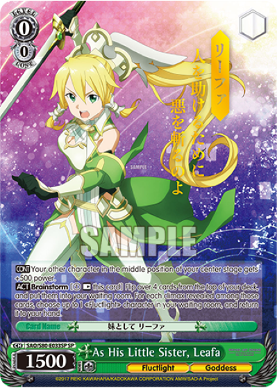 As His Little Sister, Leafa (SP) available at 401 Games Canada