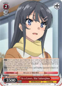 As a Lover, Mai Sakurajima - SBY/W64-E061 - Uncommon available at 401 Games Canada