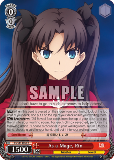 As a Mage, Rin - FS/S34-E055 - Rare available at 401 Games Canada