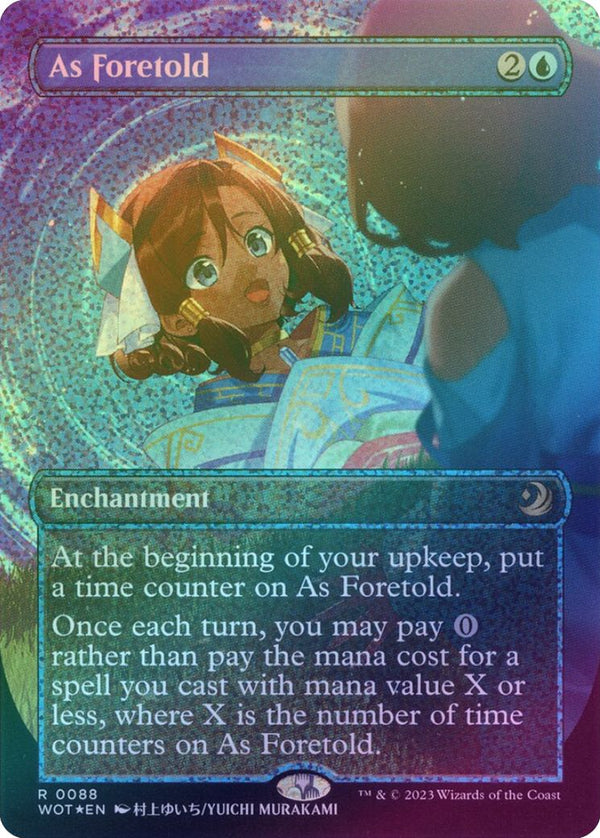 As Foretold - Borderless Anime (Confetti Foil) (WOT)
