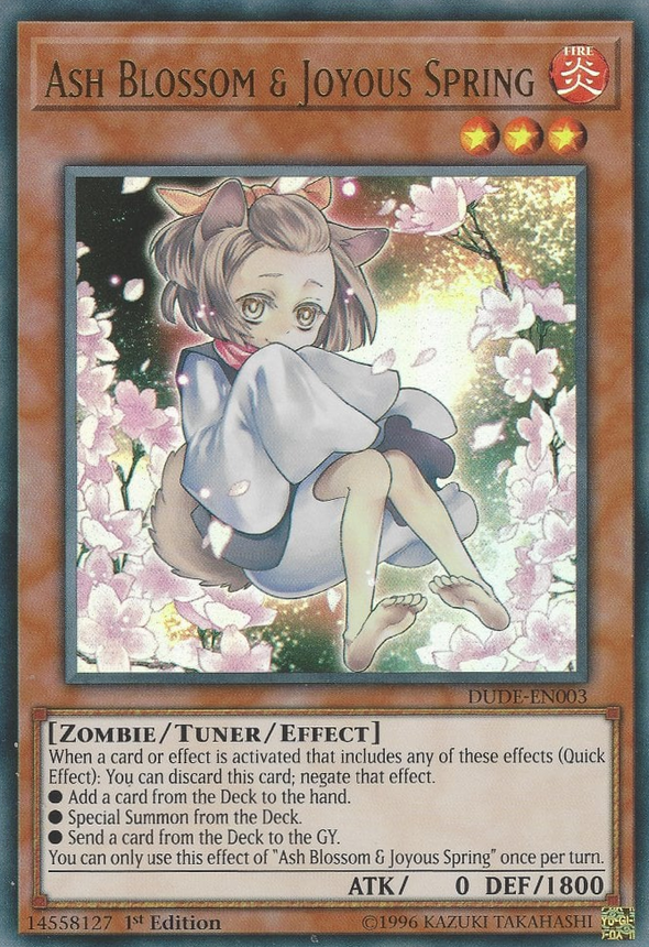 Ash Blossom & Joyous Spring - DUDE-EN003 - Ultra Rare - 1st Edition available at 401 Games Canada