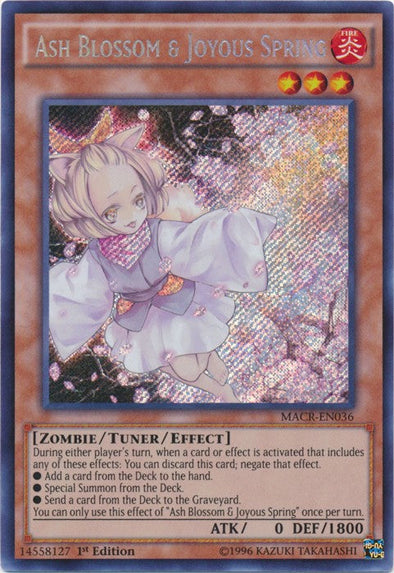 Ash Blossom & Joyous Spring - MACR-EN036 - Secret Rare - 1st Edition available at 401 Games Canada