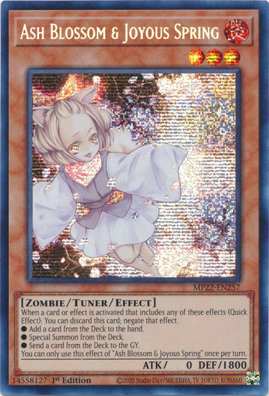 Ash Blossom & Joyous Spring - MP22-EN257 - Prismatic Secret Rare - 1st Edition available at 401 Games Canada