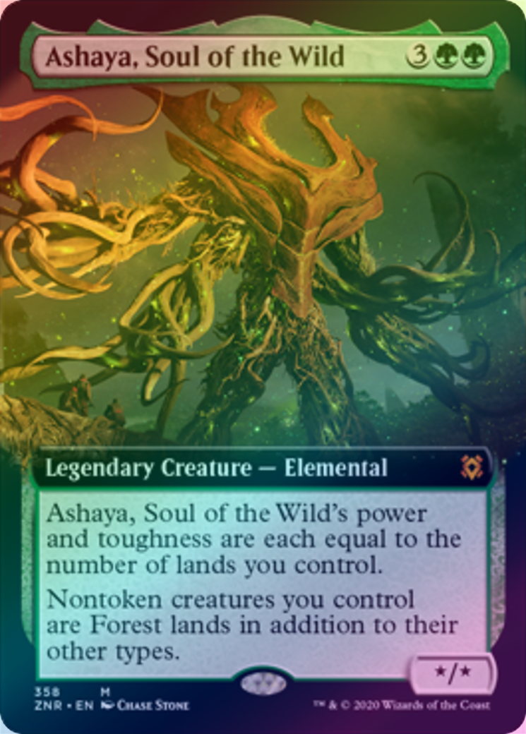 Ashaya 401 Games Canada - Ashaya, Soul of the Wild - Extended Art (Foil) (ZNR)