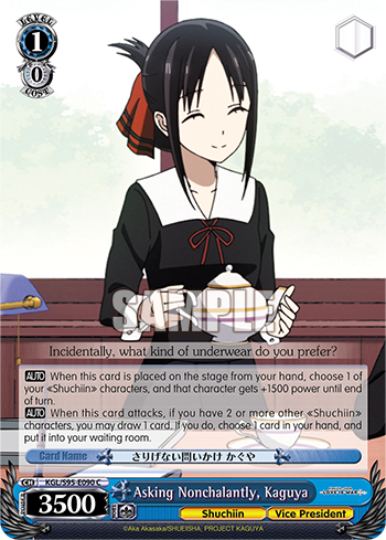 Asking Nonchalantly, Kaguya - KGL/S95-E090 - Common available at 401 Games Canada