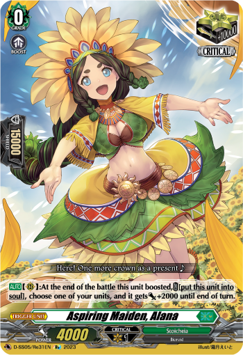 Aspiring Maiden, Alana - D-SS05/Re31 - Special Reprint available at 401 Games Canada