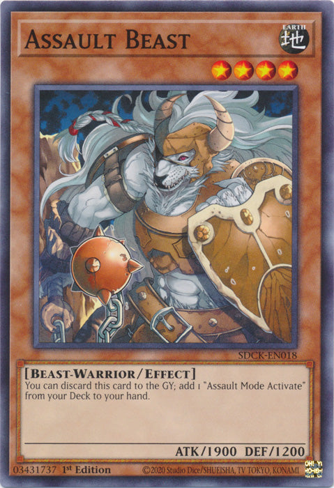 Assault Beast - SDCK-EN018 - Common - 1st Edition available at 401 Games Canada