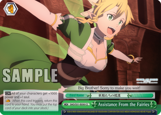 Assistance From the Fairies - SAO/S51-E050 - Climax Common available at 401 Games Canada