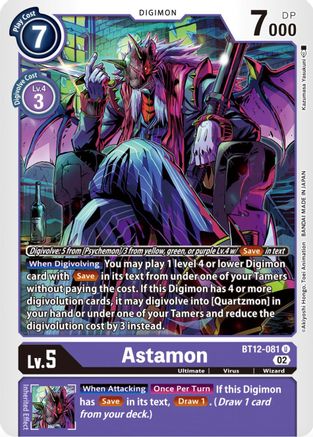 Astamon - BT12-081 - Uncommon available at 401 Games Canada