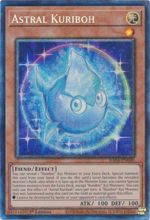 Astral Kuriboh (PCR) - RA04-EN040 - Prismatic Collector's Rare - 1st Edition