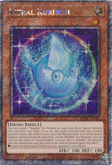Astral Kuriboh (Platinum Secret Rare) - RA04-EN040 - Platinum Secret Rare - 1st Edition