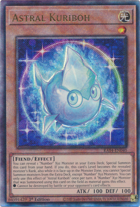 Astral Kuriboh (PUR) - RA04-EN040 - Prismatic Ultimate Rare - 1st Edition