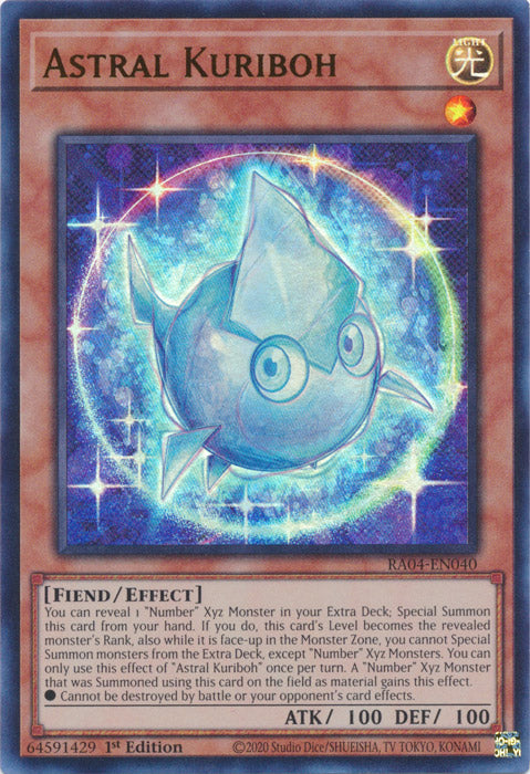 Astral Kuriboh (UR) - RA04-EN040 - Ultra Rare - 1st Edition