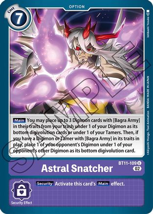 Astral Snatcher - BT11-109 - Uncommon available at 401 Games Canada