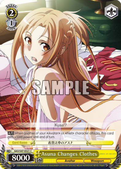 Asuna Changes Clothes - SAO/S47-E021 - Common available at 401 Games Canada