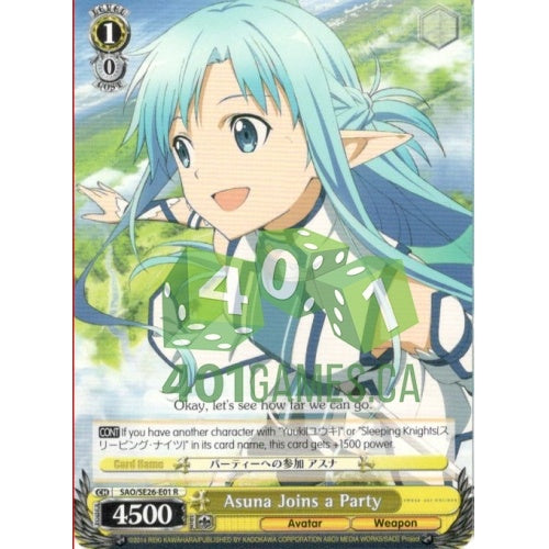 Asuna Joins a Party available at 401 Games Canada