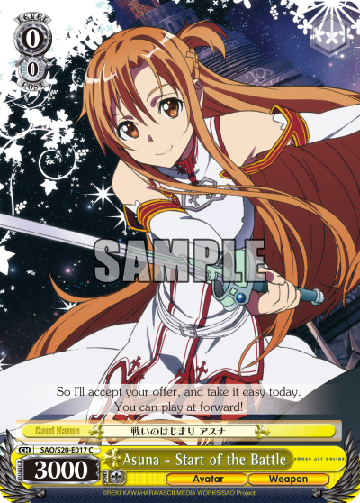 Asuna - Start of the Battle - SAO/S20-E017 - Common available at 401 Games Canada