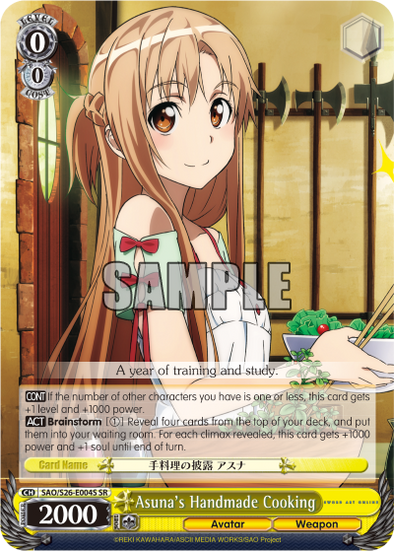 Asuna's Handmade Cooking - SAO/S26-E004S - Super Rare available at 401 Games Canada