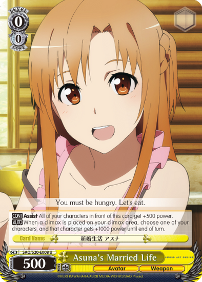 Asuna's Married Life - SAO/S20-E008 - Rare available at 401 Games Canada