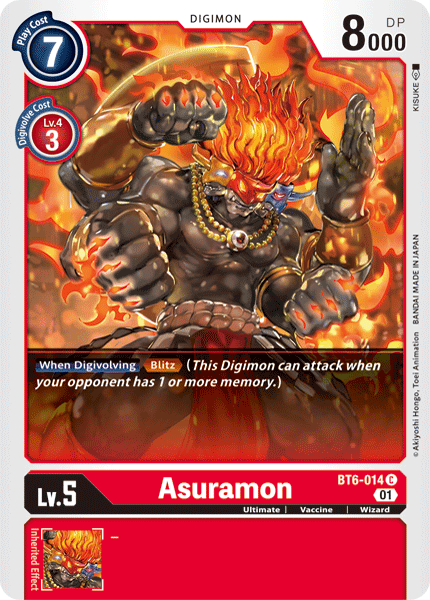 Asuramon - BT6-014 - Common available at 401 Games Canada