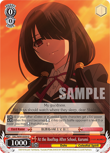 At the Rooftop After School, Kurumi - DAL/W99-E059 - Uncommon available at 401 Games Canada