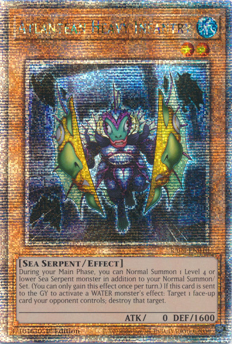 Atlantean Heavy Infantry - RA04-EN010 - Quarter Century Secret Rare - 1st Edition