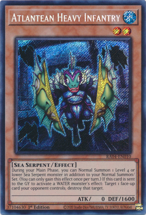 Atlantean Heavy Infantry (Secret Rare) - RA04-EN010 - Secret Rare - 1st Edition