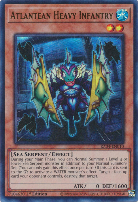 Atlantean Heavy Infantry (UR) - RA04-EN010 - Ultra Rare - 1st Edition