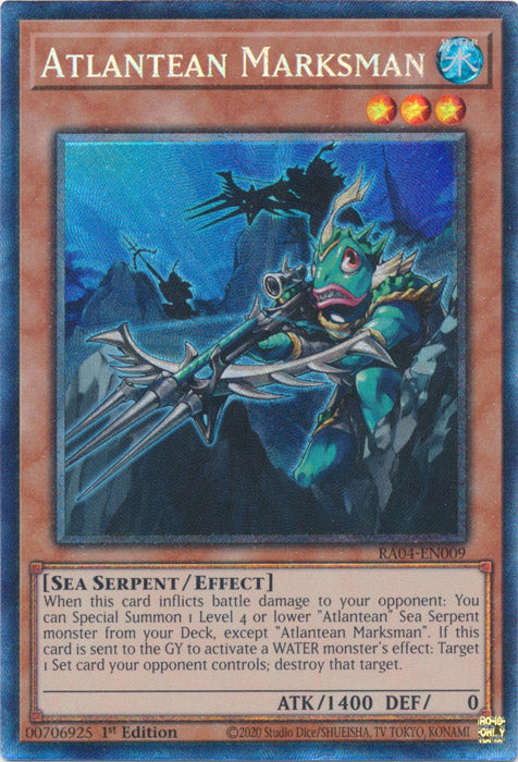 Atlantean Marksman (PCR) - RA04-EN009 - Prismatic Collector's Rare - 1st Edition