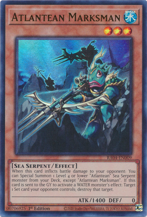 Atlantean Marksman (UR) - RA04-EN009 - Ultra Rare - 1st Edition
