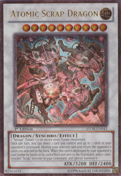 Atomic Scrap Dragon - STOR-EN043 - Ultimate Rare - 1st Edition available at 401 Games Canada