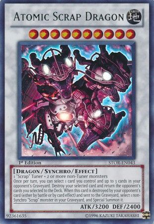 Atomic Scrap Dragon - STOR-EN043 - Ultra Rare - 1st Edition available at 401 Games Canada