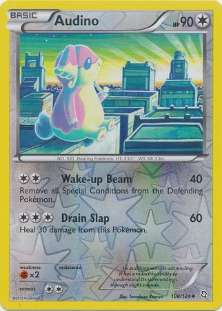 Audino - 108/124 - Uncommon - Reverse Holo available at 401 Games Canada