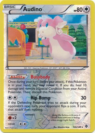 Audino - 126/149 - Rare - Reverse Holo available at 401 Games Canada