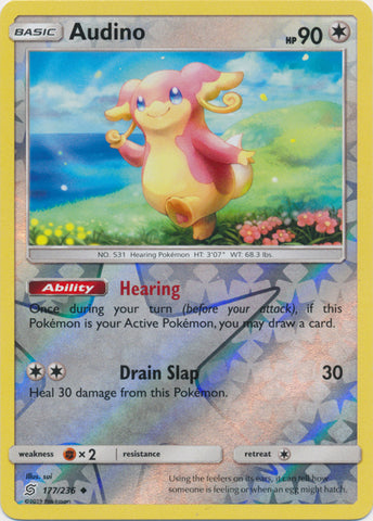 Audino - 177/236 - Uncommon - Reverse Holo available at 401 Games Canada