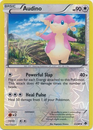 Audino - 83/98 - Uncommon - Reverse Holo available at 401 Games Canada