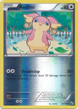 Audino - 87/114 - Uncommon - Reverse Holo available at 401 Games Canada