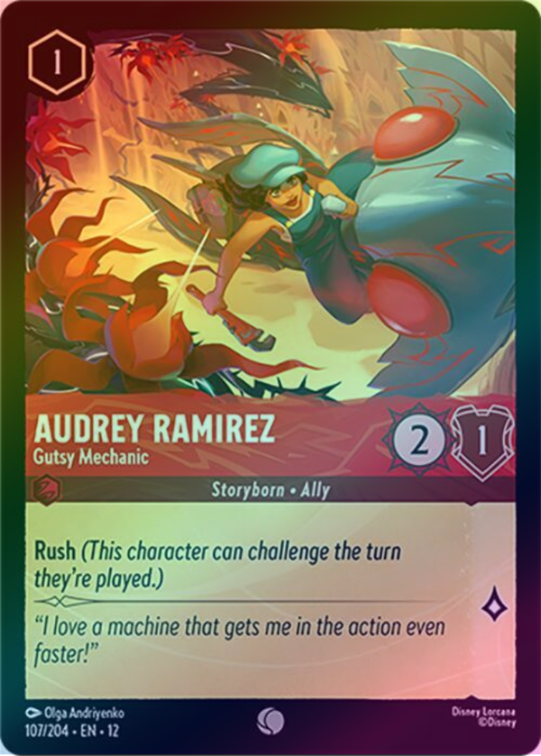 Audrey Ramirez (Gutsy Mechanic) - 107/204 - Common (Foil)