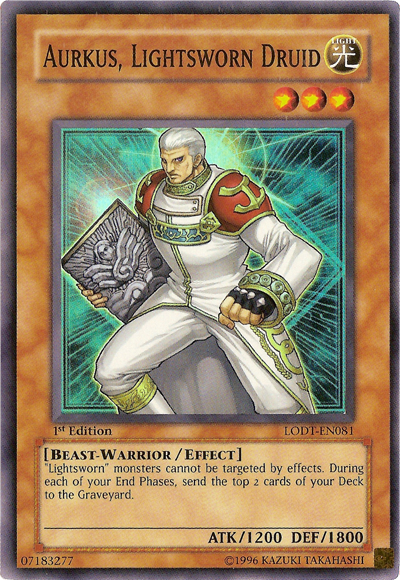 Aurkus, Lightsworn Druid - LODT-EN081 - Super Rare - 1st Edition available at 401 Games Canada