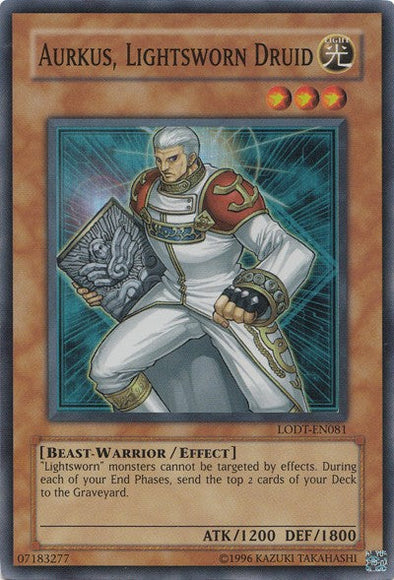 Aurkus, Lightsworn Druid - LODT-EN081 - Super Rare - Unlimited available at 401 Games Canada