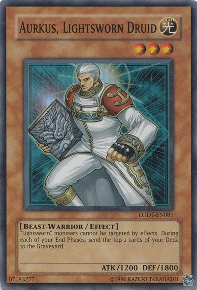 Aurkus, Lightsworn Druid - LODT-EN081 - Super Rare - Unlimited available at 401 Games Canada