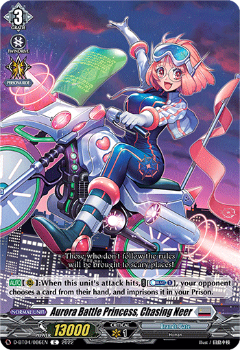 Aurora Battle Princess, Chasing Neer - D-BT04/086 - Common available at 401 Games Canada