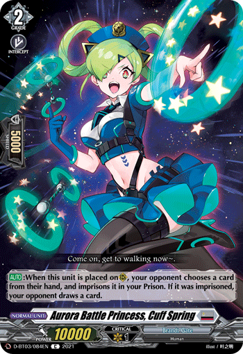 Aurora Battle Princess, Cuff Spring - D-BT03/084 - Common available at 401 Games Canada