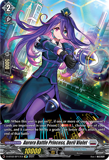 Aurora Battle Princess, Derii Violet - D-BT02/SP17 - SP available at 401 Games Canada